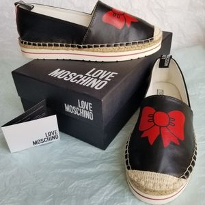 New! Love Moschino Bow Espadrilles